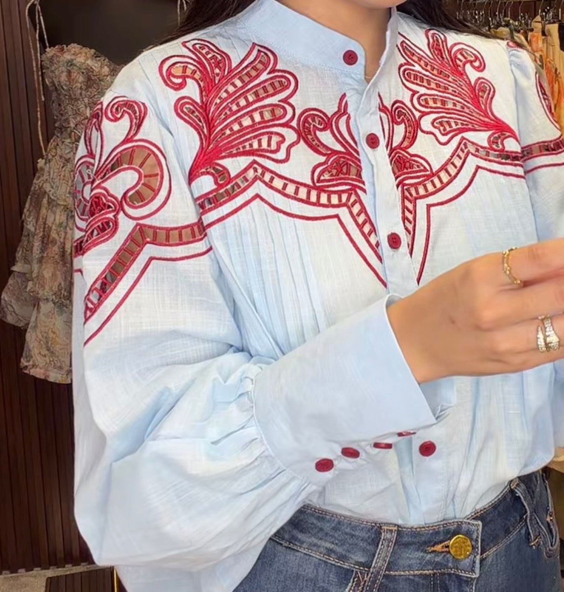 Blue blouse