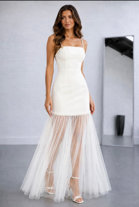 White lace dress