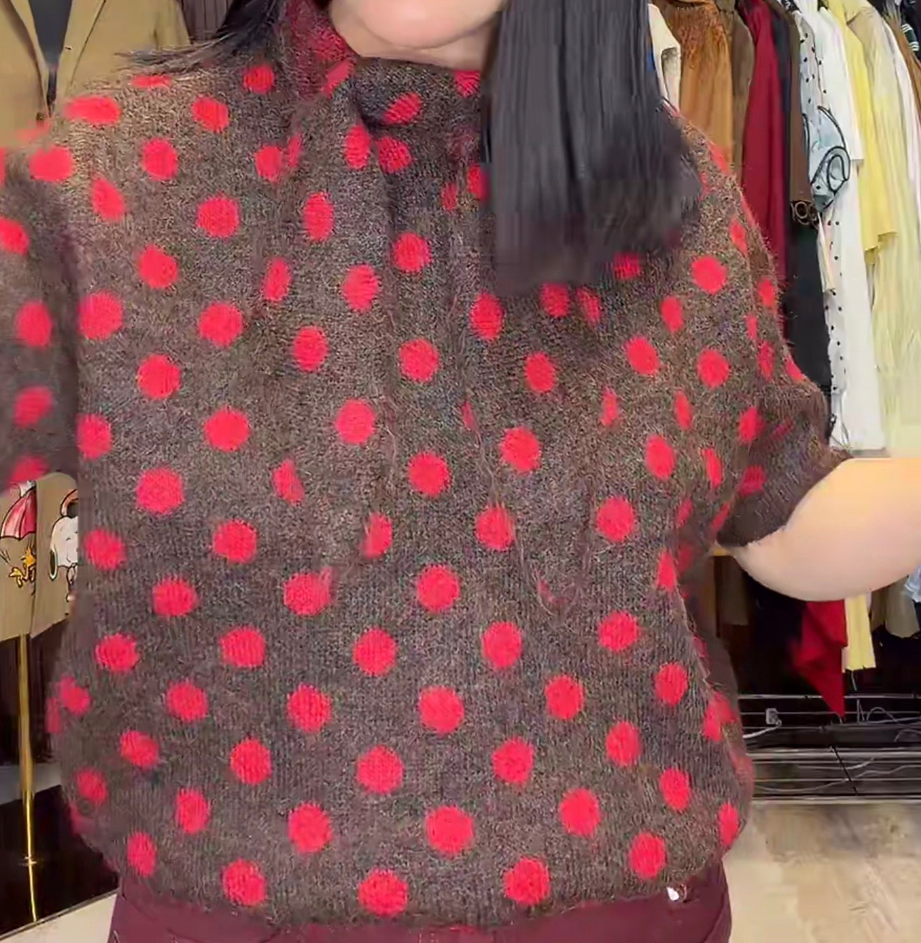 Brown sweater