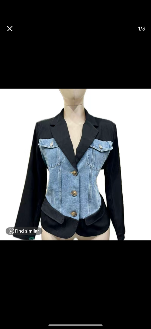 Denim blazer