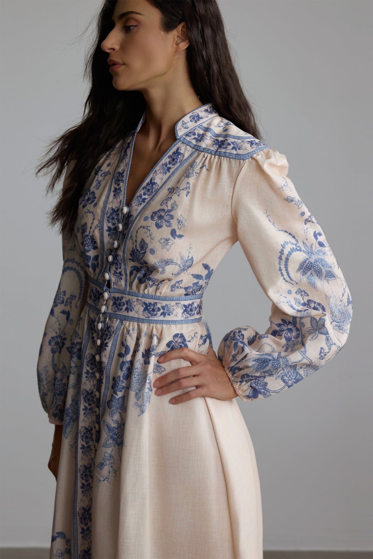 Blue Venetian dress