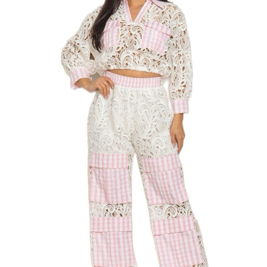 Lace two pieces set