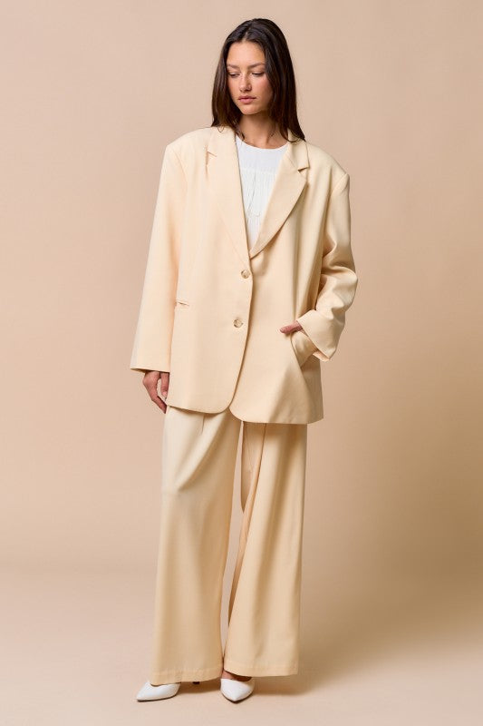 Yellow blazer set
