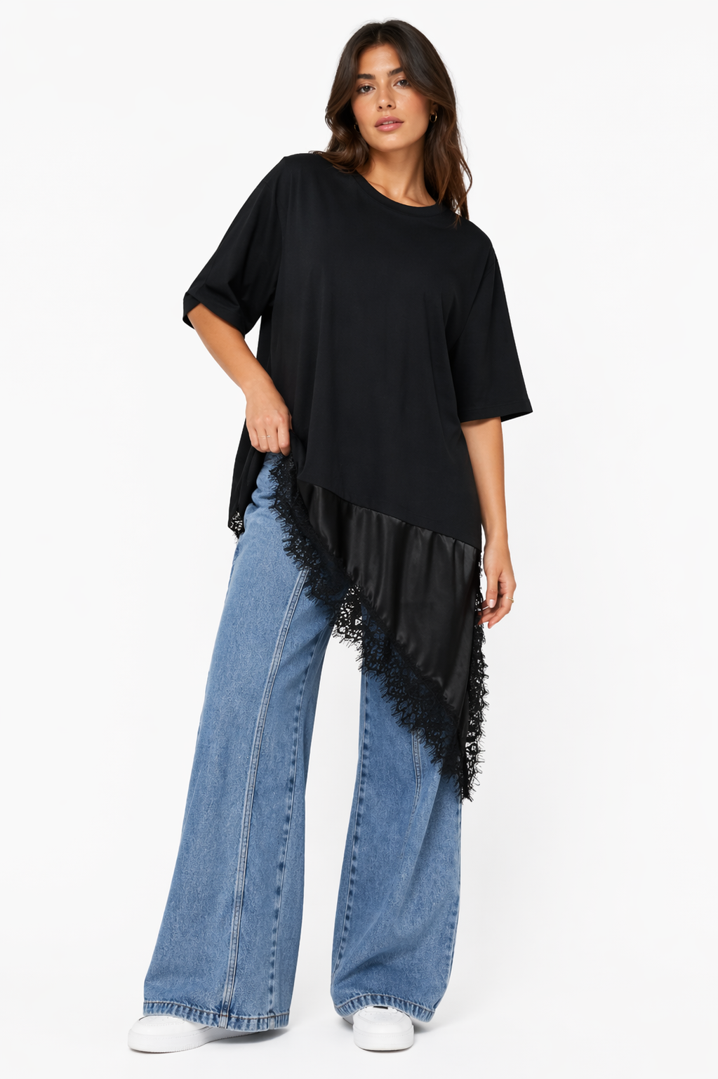 Black lace top