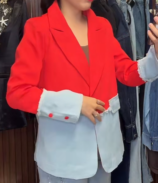 Red blazer