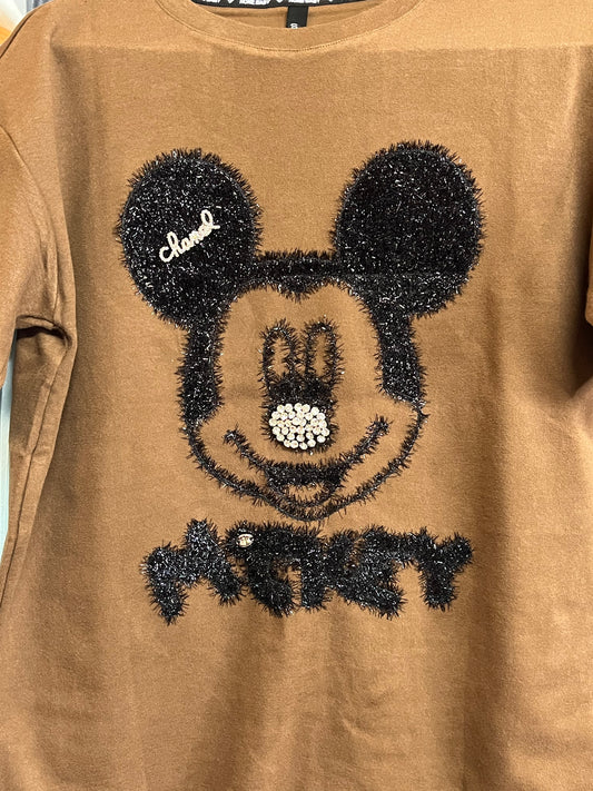 Mickey brown tshirt