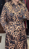 Animal print coat