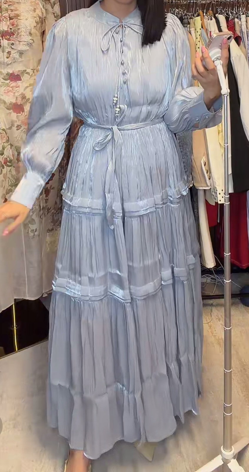 Blue dress