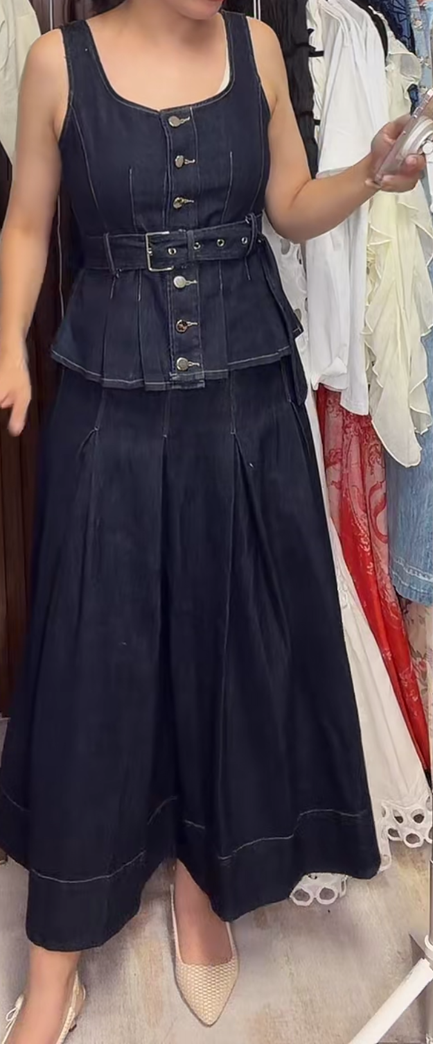 DenimSkirt set