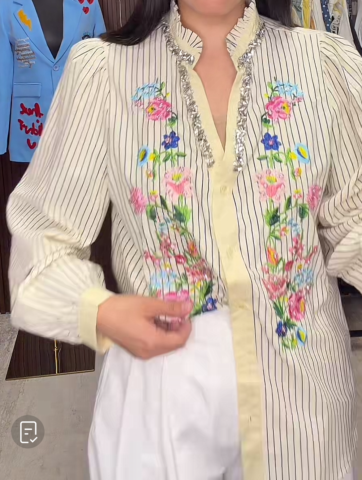 Rhinestone blouse